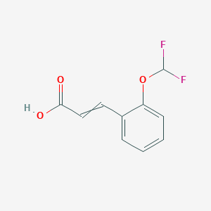molecular formula C10H8F2O3 B157748 3-[2-(Difluoromethoxy)phenyl]acrylic acid CAS No. 127842-71-1
