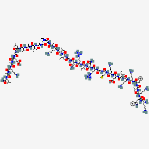  B1577549 H-DL-Lys-DL-Trp-DL-Lys-DL-Val-DL-Phe-DL-Lys-DL-Lys-DL-xiIle-DL-Glu-DL-Lys-DL-Met-Gly-DL-Arg-DL-Asn-DL-xiIle-DL-Arg-DL-Asn-Gly-DL-xiIle-DL-Val-DL-Lys-DL-Ala-Gly-DL-Pro-DL-Ala-DL-xiIle-DL-Ala-DL-Val-DL-Leu-Gly-DL-Glu-DL-Ala-DL-Lys-DL-Ala-DL-Leu-NH2 