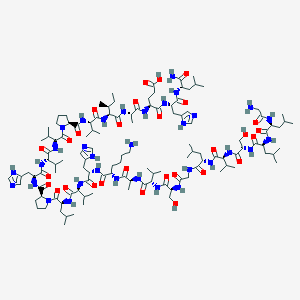  B1577650 NH2-Gly-Leu-Leu-Ser-Val-Leu-Gly-Ser-Val-Ala-Lys-His-Val-Leu-Pro-His-Val-Val-Pro-Val-Ile-Ala-Glu-His-Leu-NH2 