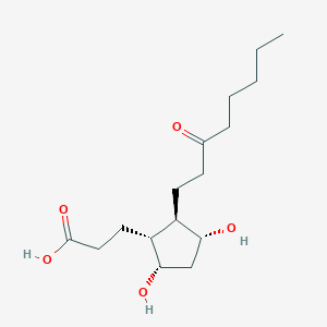 B157773 3-[(1r,2r,3r,5s)-3,5-Dihydroxy-2-(3-oxooctyl)cyclopentyl]propanoic acid CAS No. 24379-94-0