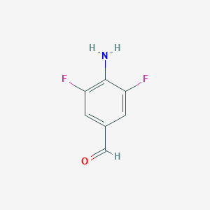 molecular formula C7H5F2NO B157781 4-Amino-3,5-difluorobenzaldehyde CAS No. 135564-23-7