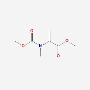 molecular formula C7H11NO4 B157783 Methyl 2-[methoxycarbonyl(methyl)amino]prop-2-enoate CAS No. 130291-56-4