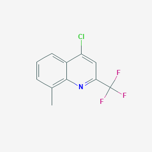 molecular formula C11H7ClF3N B157785 4-Chloro-8-methyl-2-(trifluoromethyl)quinoline CAS No. 1701-25-3