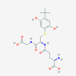 molecular formula C20H29N3O8S B157786 5-(S-Glutathionyl)-2-tert-butylhydroquinone CAS No. 139035-70-4