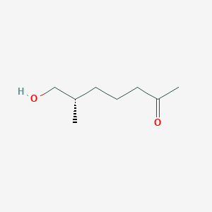 molecular formula C8H16O2 B157795 (6S)-7-Hydroxy-6-methylheptan-2-one CAS No. 130486-85-0