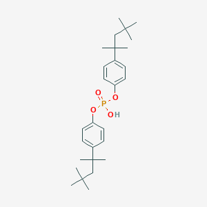 molecular formula C28H43O4P B157804 Bis[P-(1,1,3,3-tetramethylbutyl)phenyl] hydrogen phosphate CAS No. 1758-45-8