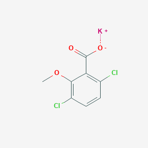 molecular formula C8H5Cl2KO3 B157815 Dicamba-potassium CAS No. 10007-85-9
