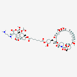 molecular formula C88H131N3O23 B157839 Wortmannin-Rapamycin Conjugate CAS No. 1067892-47-0