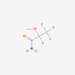 molecular formula C4H5F4NO2 B157841 2,3,3,3-四氟-2-甲氧基丙酰胺 CAS No. 10186-65-9
