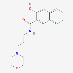 molecular formula C18H22N2O3 B157862 2-Naphthalenecarboxamide, 3-hydroxy-N-[3-(4-morpholinyl)propyl]- CAS No. 10155-47-2