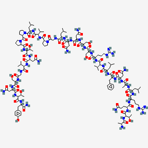 molecular formula C140H227N43O43 B1578689 Amylin (8-37), rat 