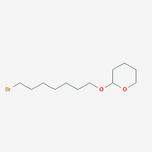 B157871 2H-Pyran, 2-[(7-bromoheptyl)oxy]tetrahydro- CAS No. 10160-25-5