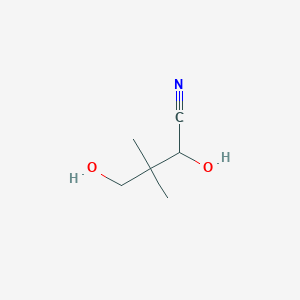 molecular formula C6H11NO2 B157872 2,4-Dihydroxy-3,3-dimethylbutyronitrile CAS No. 10232-92-5