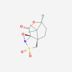 molecular formula C10H13NO5S B157877 (1S)-(+)-Camphorlactone-sulfonyloxaziridine CAS No. 127411-75-0