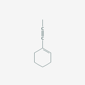 molecular formula C9H12 B157888 Cyclohexene, 1-(1-propynyl)- CAS No. 1655-05-6