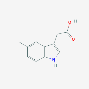 molecular formula C11H11NO2 B157909 2-(5-methyl-1H-indol-3-yl)acetic acid CAS No. 1912-47-6