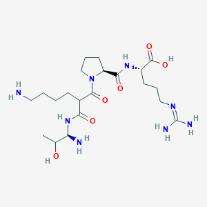 molecular formula C21H40N8O6 B157913 H-Thr-(psi)(nhco)lys-pro-arg-OH CAS No. 136981-77-6