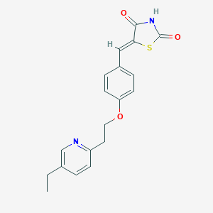 molecular formula C19H18N2O3S B157916 Didehydropioglitazone, (5Z)- CAS No. 136401-69-9