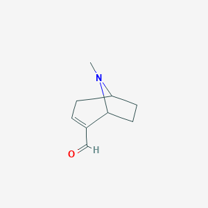 molecular formula C9H13NO B157928 2-Formyl-8-methyl-8-azabicyclo[3.2.1]oct-2-ene CAS No. 138921-06-9