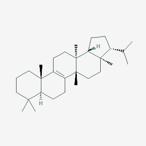 molecular formula C30H50 B157939 (3R,3aR,5aS,7aS,11aS,13aS,13bR)-3a,5a,8,8,11a,13a-hexamethyl-3-propan-2-yl-1,2,3,4,5,6,7,7a,9,10,11,12,13,13b-tetradecahydrocyclopenta[a]chrysene CAS No. 1750-35-2