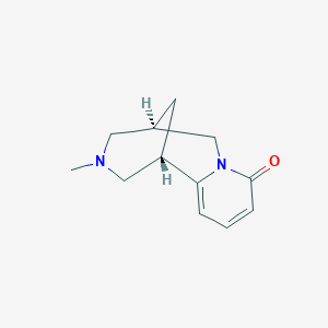 molecular formula C12H16N2O B015794 (1R)-1,2,3,4,5,6-Hexahydro-1,5-methano-8H-pyrido(1,2-a)(1,5)diazocin-8-one CAS No. 486-86-2
