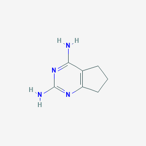 molecular formula C7H10N4 B157947 6,7-dihydro-5H-cyclopenta[d]pyrimidine-2,4-diamine CAS No. 1899-39-4