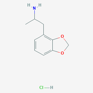 molecular formula C10H14ClNO2 B157949 1-(1,3-Benzodioxol-4-yl)propan-2-amine;hydrochloride CAS No. 86029-48-3