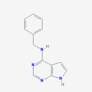 molecular formula C13H12N4 B015797 6-苄基氨基-7-脱氮嘌呤 CAS No. 60972-04-5