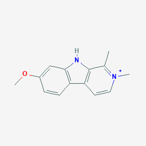7-methoxy-1,2-dimethyl-9H-pyrido[3,4-b]indol-2-ium