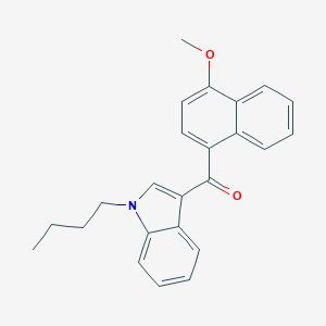 molecular formula C24H23NO2 B158000 (1-Butyl-1H-indol-3-yl)(4-methoxynaphthalen-1-yl)methanone CAS No. 210179-44-5