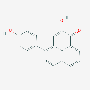 molecular formula C19H12O3 B158011 Irenolone CAS No. 149184-19-0