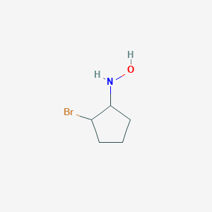 N-(2-bromocyclopentyl)hydroxylamine