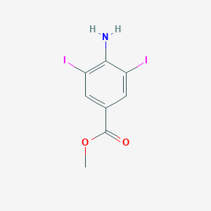 molecular formula C8H7I2NO2 B158018 Methyl 4-amino-3,5-diiodobenzoate CAS No. 131755-87-8