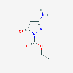 ethyl 3-amino-5-oxo-4,5-dihydro-1H-pyrazole-1-carboxylate