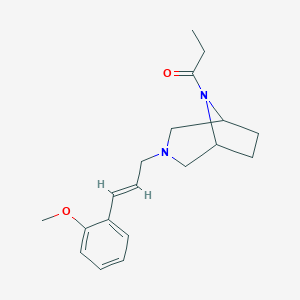 3-(3-(o-Methoxyphenyl)allyl)-8-propionyl-3,8-diazabicyclo(3.2.1)octane