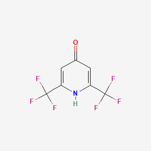 molecular formula C7H3F6NO B1580429 2,6-Bis(trifluoromethyl)-4-pyridinol CAS No. 43150-55-6
