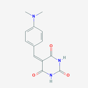 molecular formula C13H13N3O3 B158043 2,4,6(1H,3H,5H)-Pyrimidinetrione, 5-[[4-(dimethylamino)phenyl]methylene]- CAS No. 1753-47-5