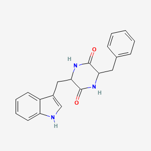 B1580438 3-benzyl-6-(1H-indol-3-ylmethyl)piperazine-2,5-dione CAS No. 82597-82-8