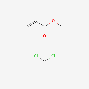molecular formula C6H8Cl2O2 B1580487 2-Propenoic acid, methyl ester, polymer with 1,1-dichloroethene CAS No. 25038-72-6