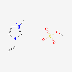 molecular formula C7H12N2O4S B1580490 3-Methyl-1-vinyl-1H-imidazolium methyl sulphate CAS No. 26591-72-0