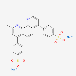 molecular formula C26H18N2Na2O6S2 B1580494 disodium;4-[2,9-dimethyl-7-(4-sulfonatophenyl)-1,10-phenanthrolin-4-yl]benzenesulfonate CAS No. 40386-51-4