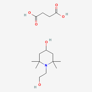 Butanedioic acid, polymer with 4-hydroxy-2,2,6,6-tetramethyl-1-piperidineethanol
