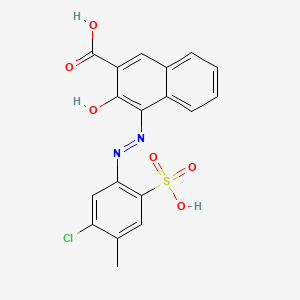 B1580503 2-Naphthalenecarboxylic acid, 4-[(5-chloro-4-methyl-2-sulfophenyl)azo]-3-hydroxy- CAS No. 5280-66-0