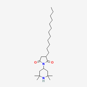 molecular formula C25H46N2O2 B1580505 3-Dodecyl-1-(2,2,6,6-tetramethyl-4-piperidyl)pyrrolidine-2,5-dione CAS No. 79720-19-7