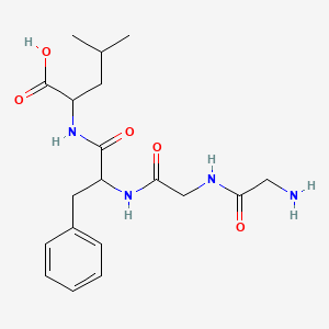 molecular formula C19H28N4O5 B1580514 N-(N-(N-Glycylglycyl)-L-phenylalanyl)-L-leucine CAS No. 60254-83-3