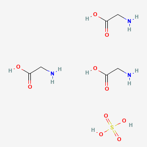molecular formula C6H17N3O10S B1580517 Glycine, sulfate (3:1) CAS No. 513-29-1