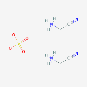 molecular formula C4H10N4O4S B1580530 Bis((cyanomethyl)ammonium) sulphate CAS No. 5466-22-8