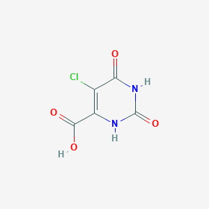 molecular formula C5H3ClN2O4 B1580539 5-Chloro-2,6-dioxo-1,2,3,6-tetrahydropyrimidine-4-carboxylic acid CAS No. 36313-98-1