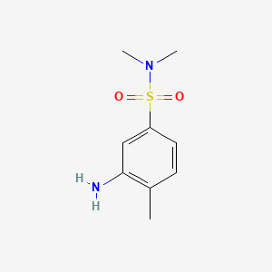 molecular formula C9H14N2O2S B1580544 3-Amino-4,N,N-trimethyl-benzenesulfonamide CAS No. 6331-68-6