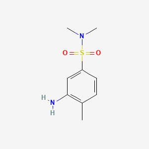molecular formula C9H14N2O2S B1580544 3-amino-N,N,4-trimethylbenzenesulfonamide CAS No. 6331-68-6